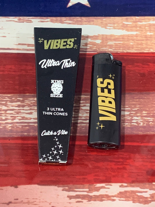 Vibes Cones and Bic Lighter Combo