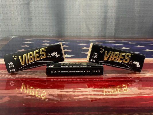 VIBES PAPERS 3pk Combo - 1.25" WITH TIPS