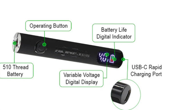 Digital 510 Thread Battery - 3 Colors