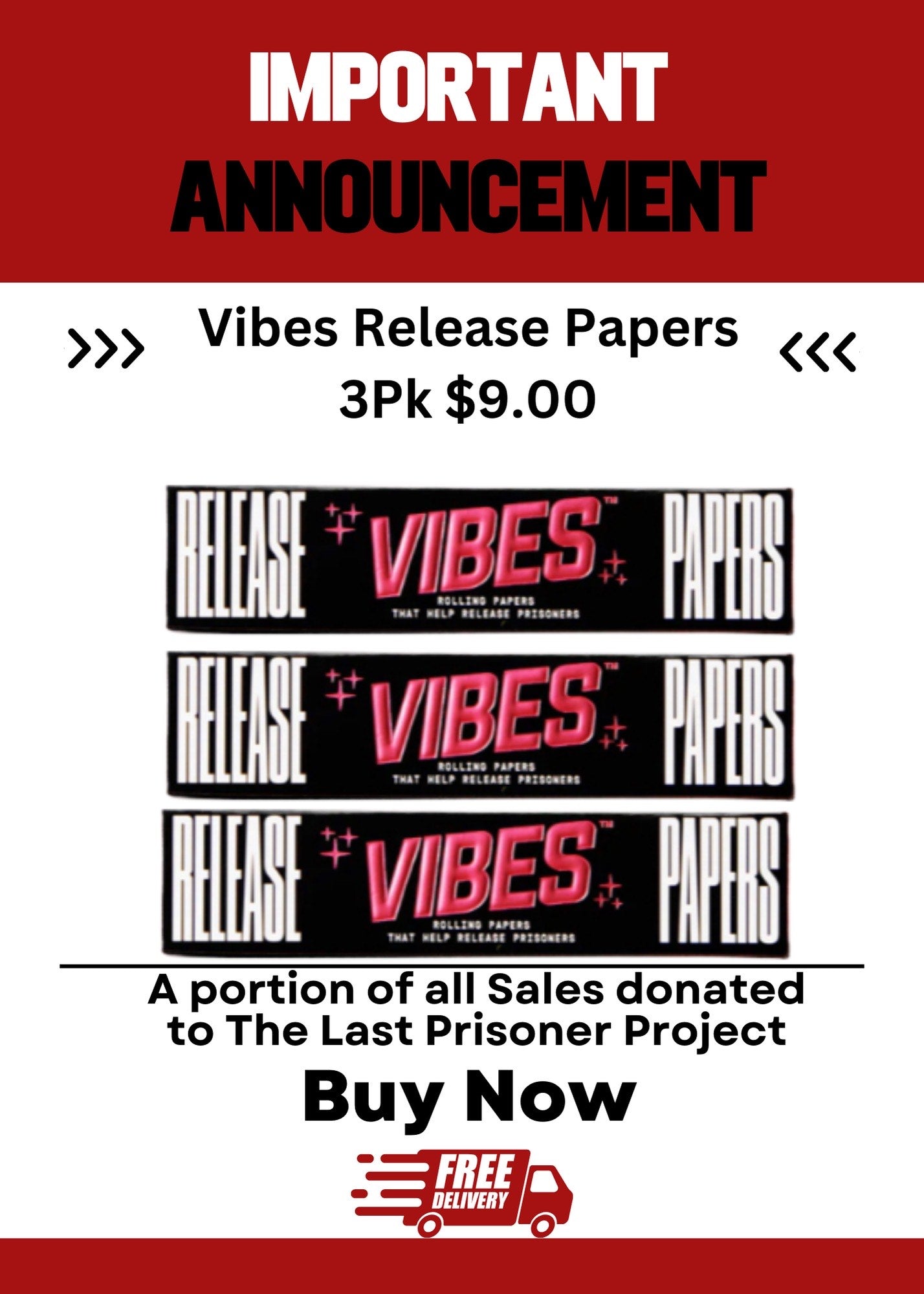 Vibes Release Papers 3PK